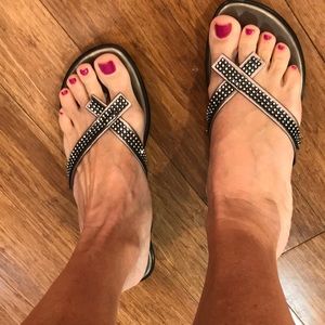 Athena Alexander sandals size 8 metallic